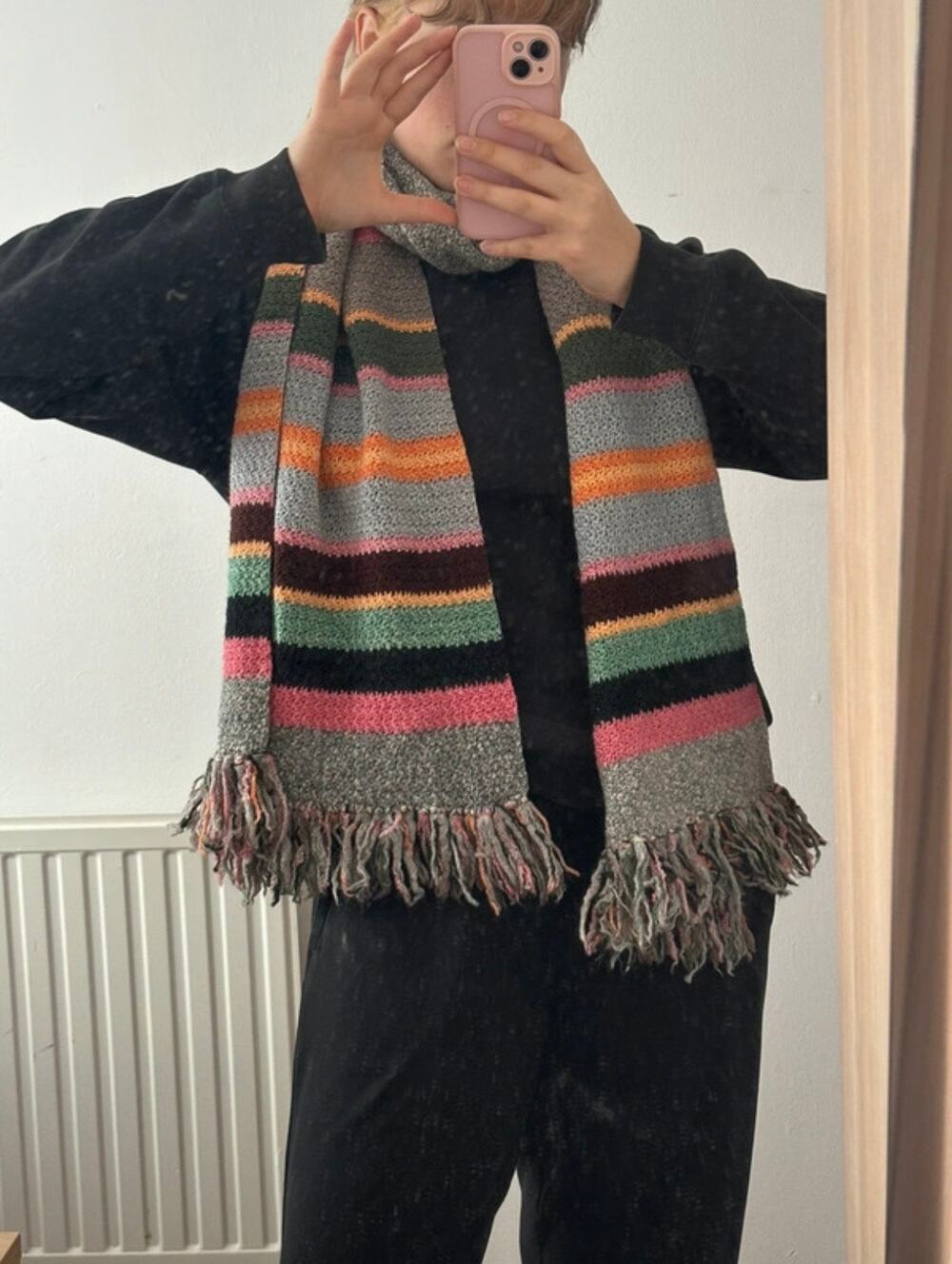 Vintage Striped Scarf